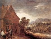 Before the Inn fy TENIERS, David the Younger